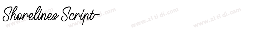 Shorelines Script字体转换 Shorelines Script字体转换
